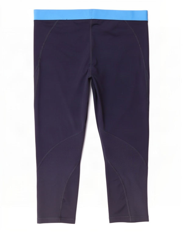Leggings Nike Graphic Capri da donna UK 18 XL blu navy color block