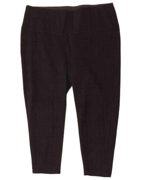 Leggings corti Marks & Spencer da donna Autograph UK 18 XL a quadri neri