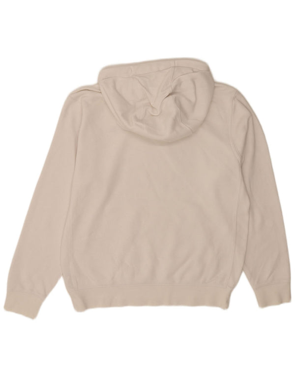 Felpa con cappuccio da uomo Nike Small in cotone bianco
