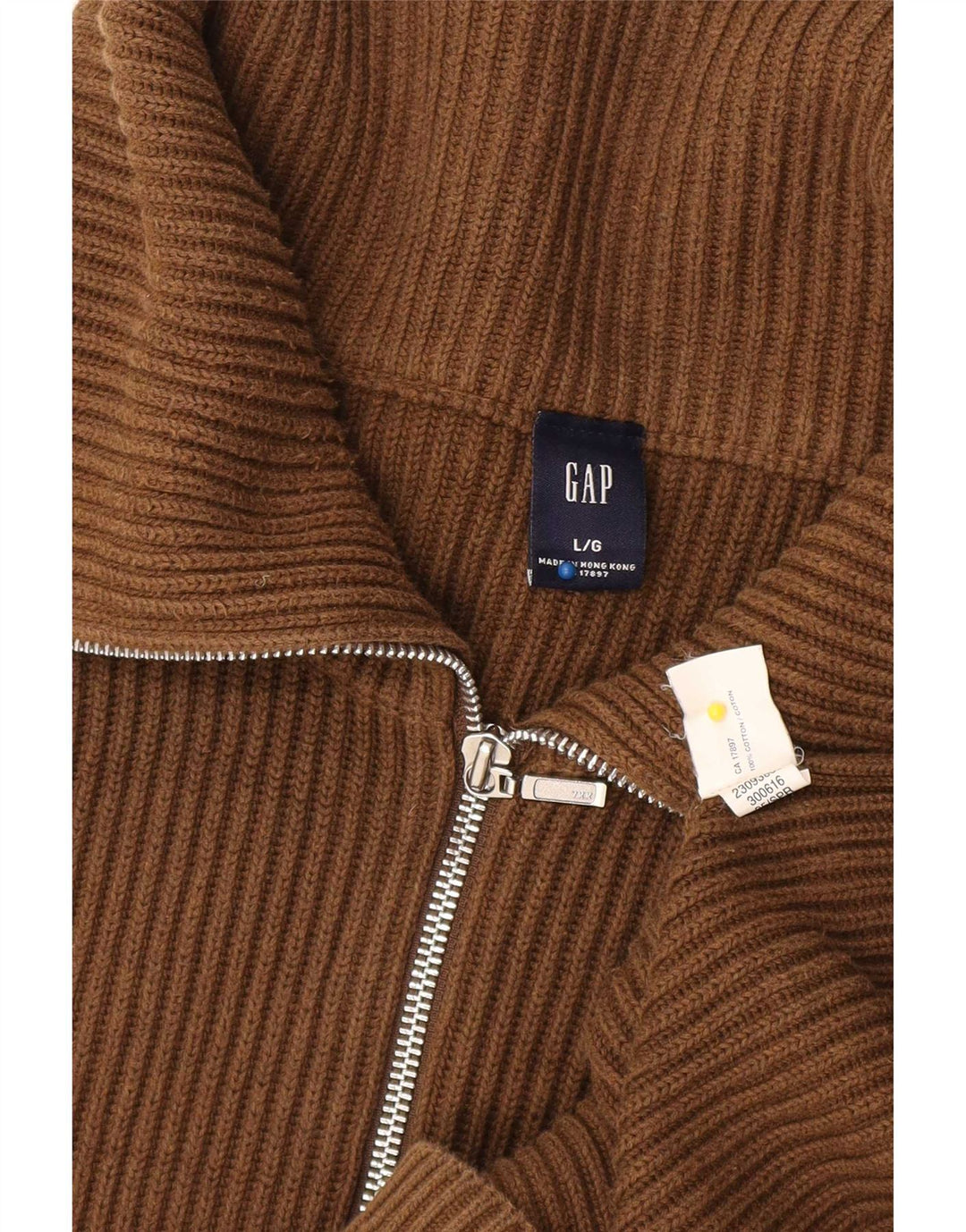 Maglione cardigan da uomo Gap grande in cotone marrone