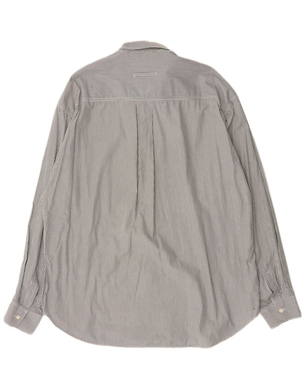 Camicia Uomo Trussardi Jeans XL Cotone Gessato Verde