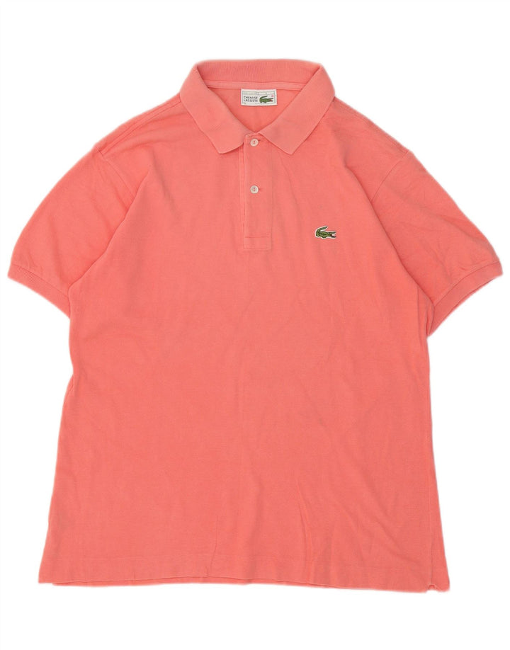 Polo da uomo Lacoste taglia 4 in cotone rosa medio