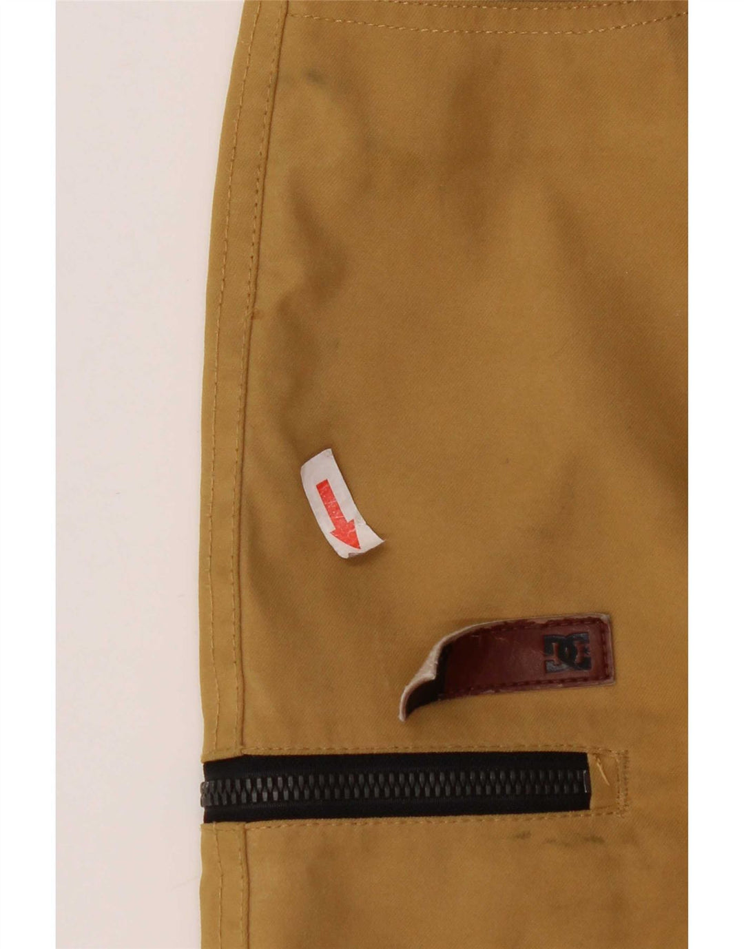 Pantaloni da sci cargo da donna DC UK 10 piccoli in nylon beige