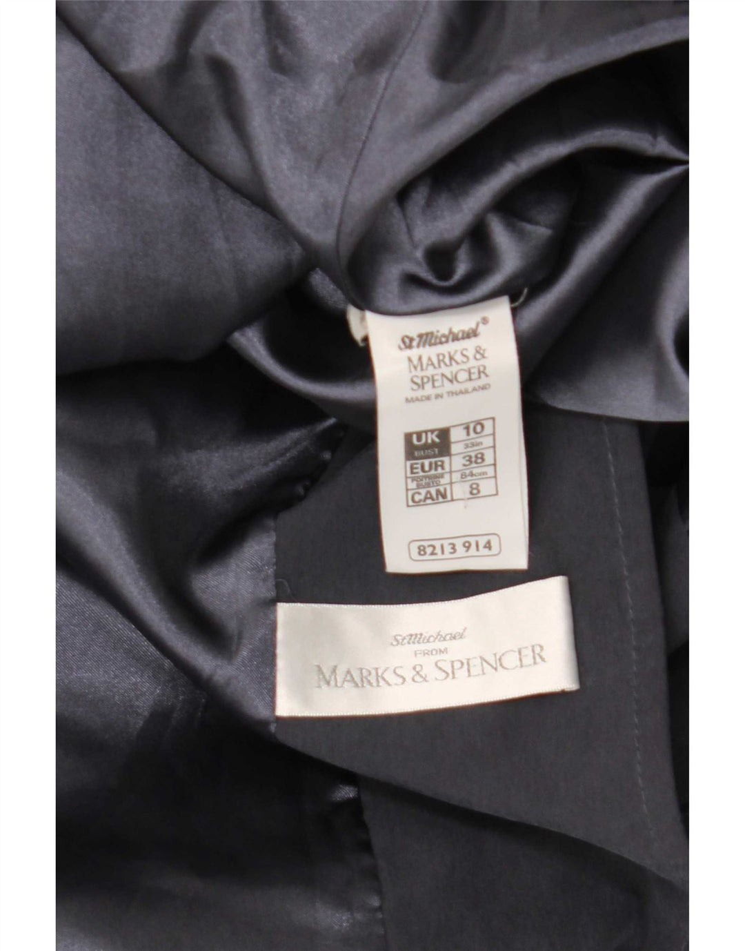 Trench oversize da donna Marks & Spencer UK 10 piccolo modal blu navy