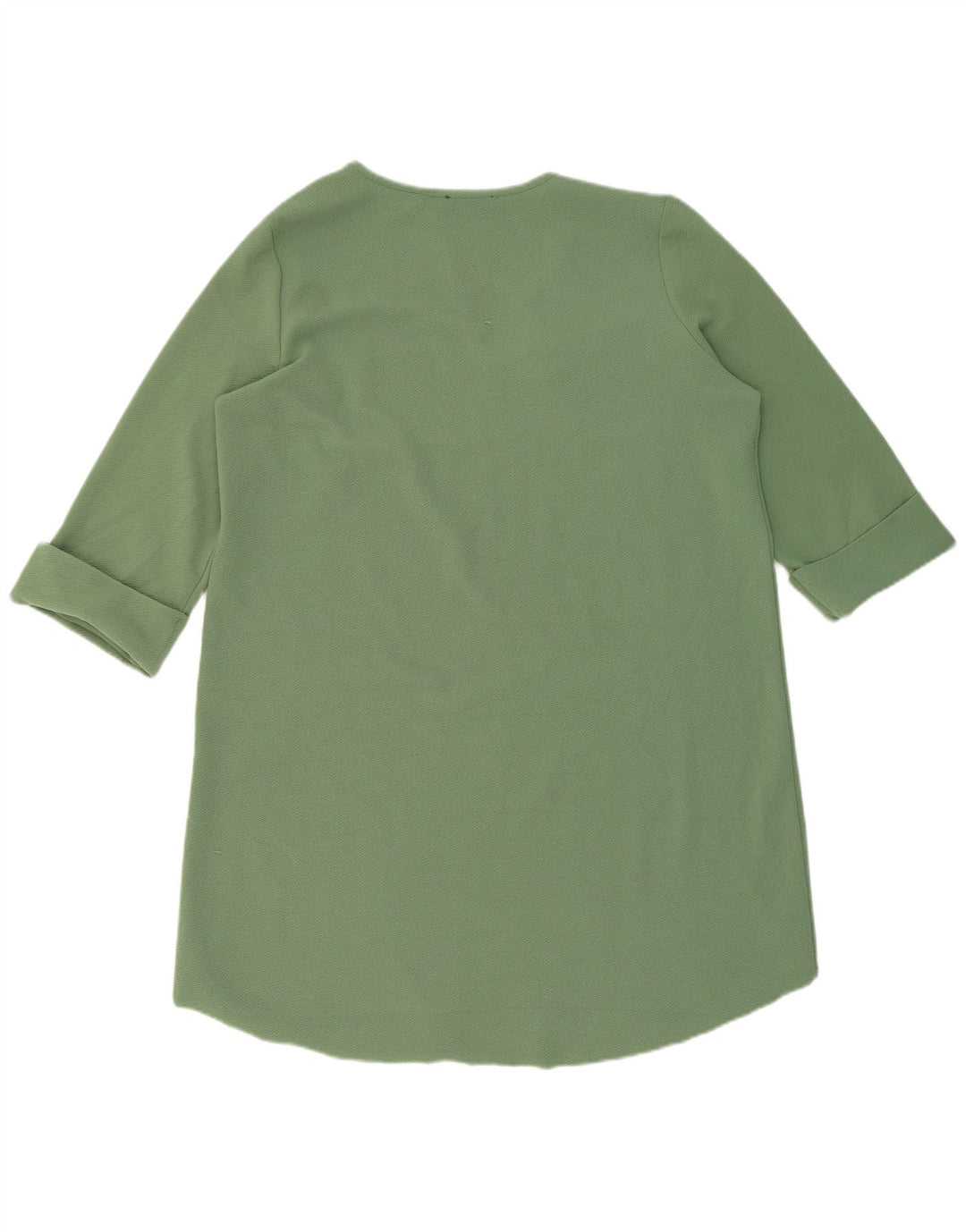 Abito a trapezio con maniche a 3/4 da donna Zara UK 16 grande verde