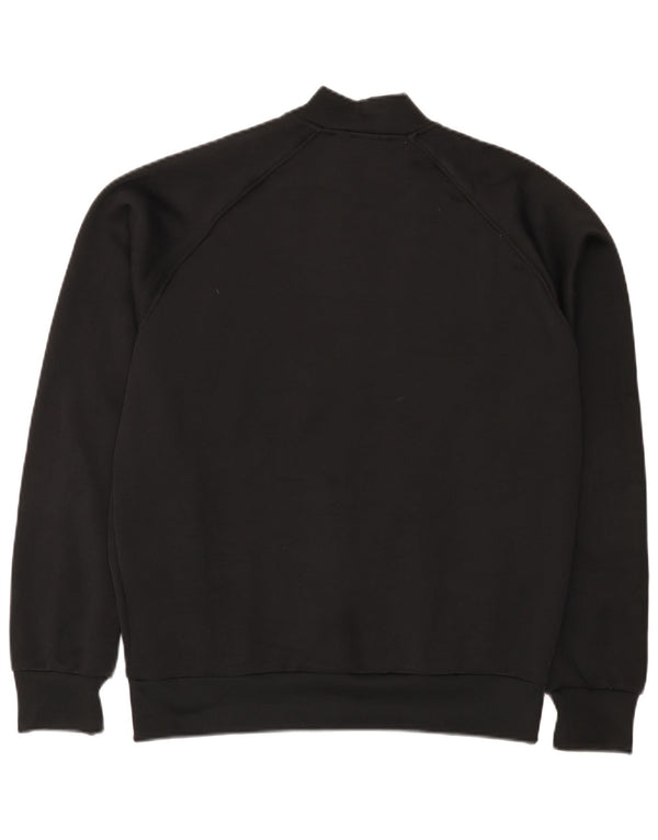 Giacca da ginnastica da uomo Adidas Large nera in poliestere
