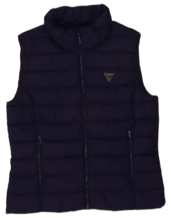 Gilet imbottito da donna Carrera UK 16 grande blu navy in poliammide