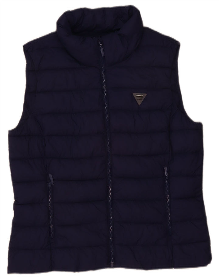 Gilet imbottito da donna Carrera UK 16 grande blu navy in poliammide
