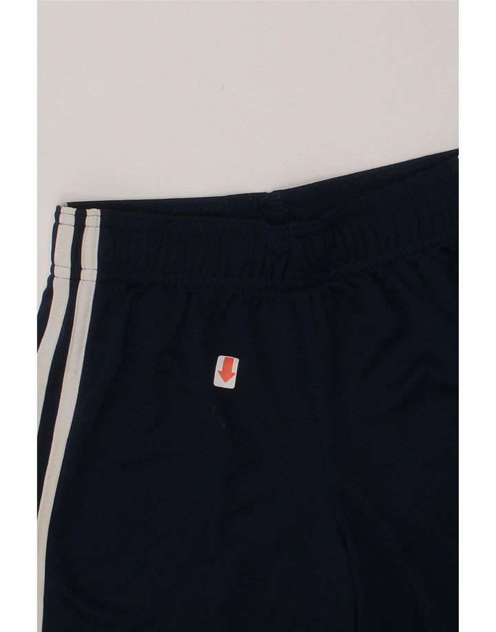 ADIDAS Boys Climalite Sport Shorts 9-10 Years  Navy Blue Polyester Vintage Adidas and Second-Hand Adidas from Messina Hembry 