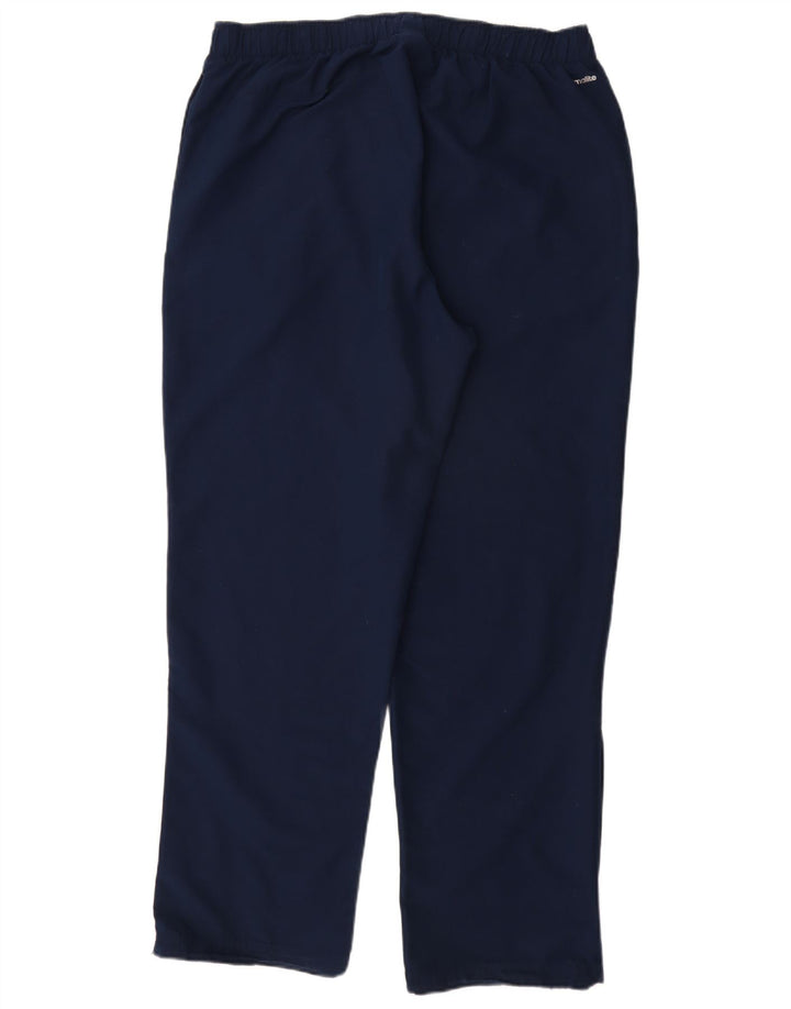 Pantaloni da tuta ADIDAS Climalite da uomo XL poliestere blu navy