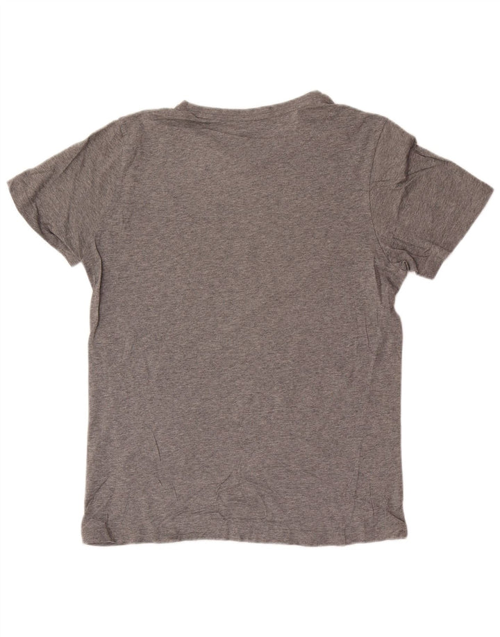 T-shirt grafica da uomo Puma Top in cotone chiazzato grigio medio