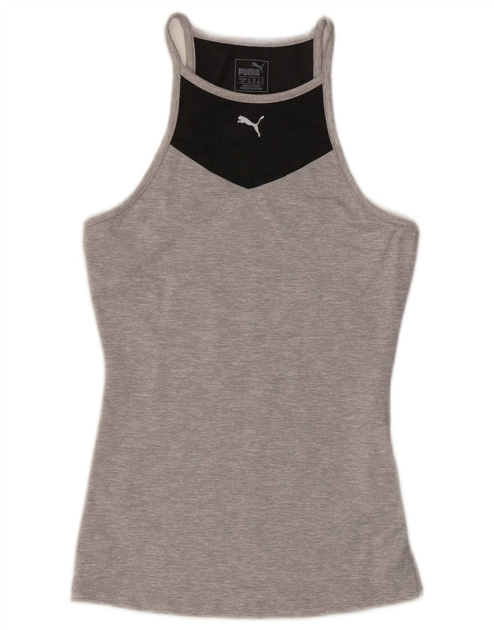 Canotta da donna Puma UK 10 Small Grigio Colourblock Poliestere