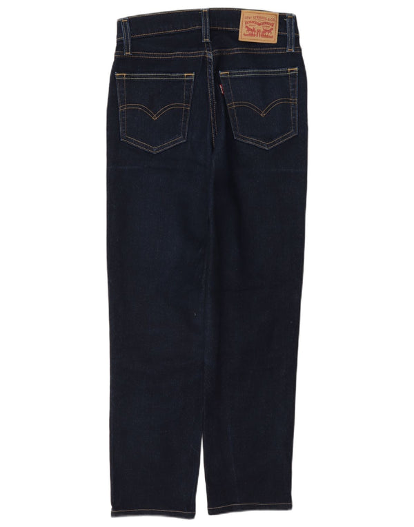 Jeans dritti a vita alta Levi's 724 da donna W25 L28 in cotone blu navy