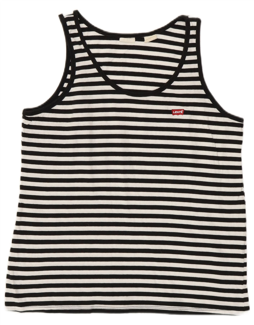 Canotta da donna LEVI'S UK 12 Medium White Striped Nautical