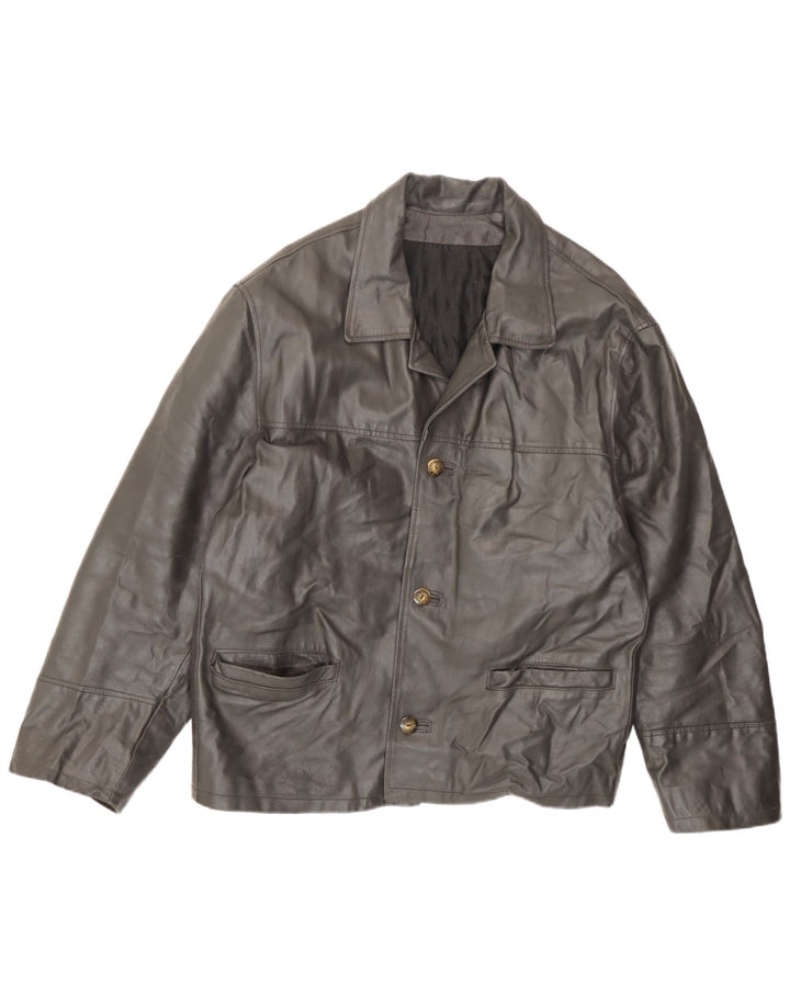 Giacca Pelle Uomo Conbipel IT 52 Large Pelle Grigia