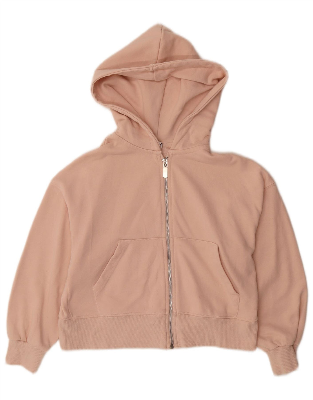 Felpa con cappuccio e zip per ragazze ZARA 8-9 anni in cotone rosa