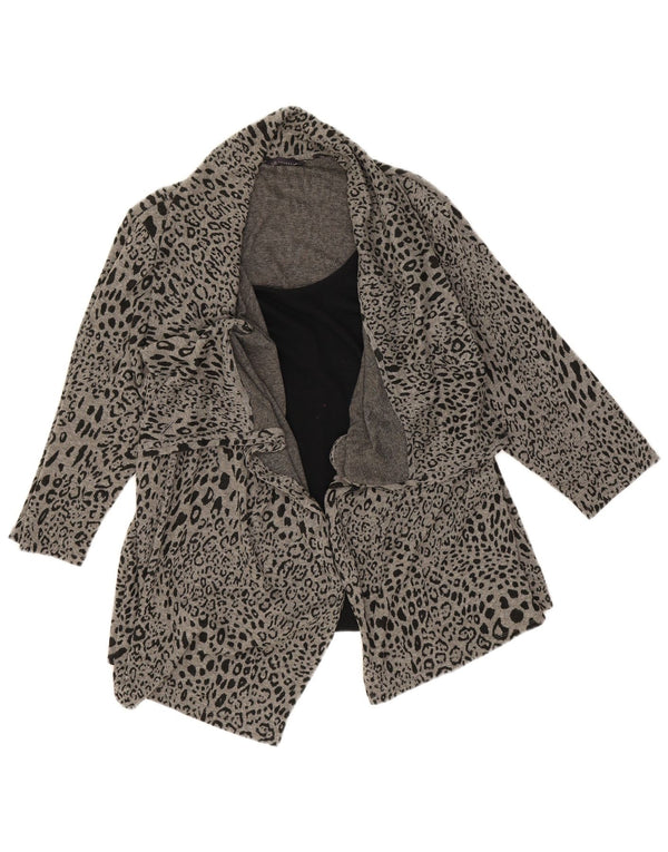 Maglione cardigan asimmetrico da donna Marks & Spencer UK 20 2XL Grigio