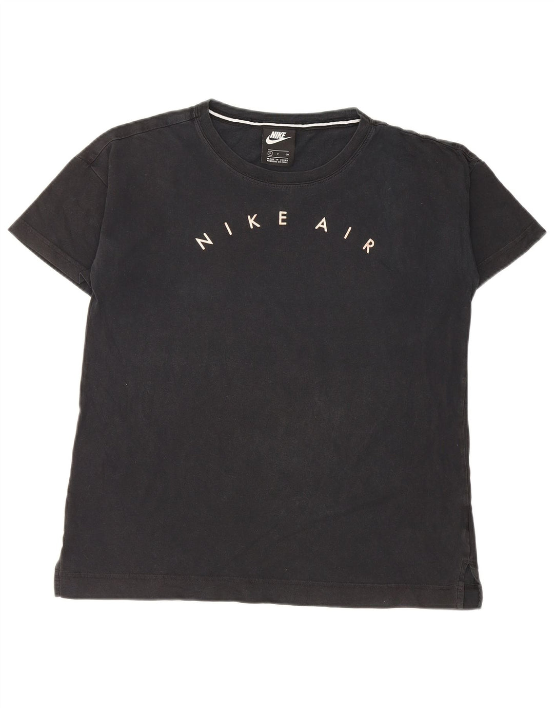 T-shirt grafica da donna Nike Top UK 10 piccola nera