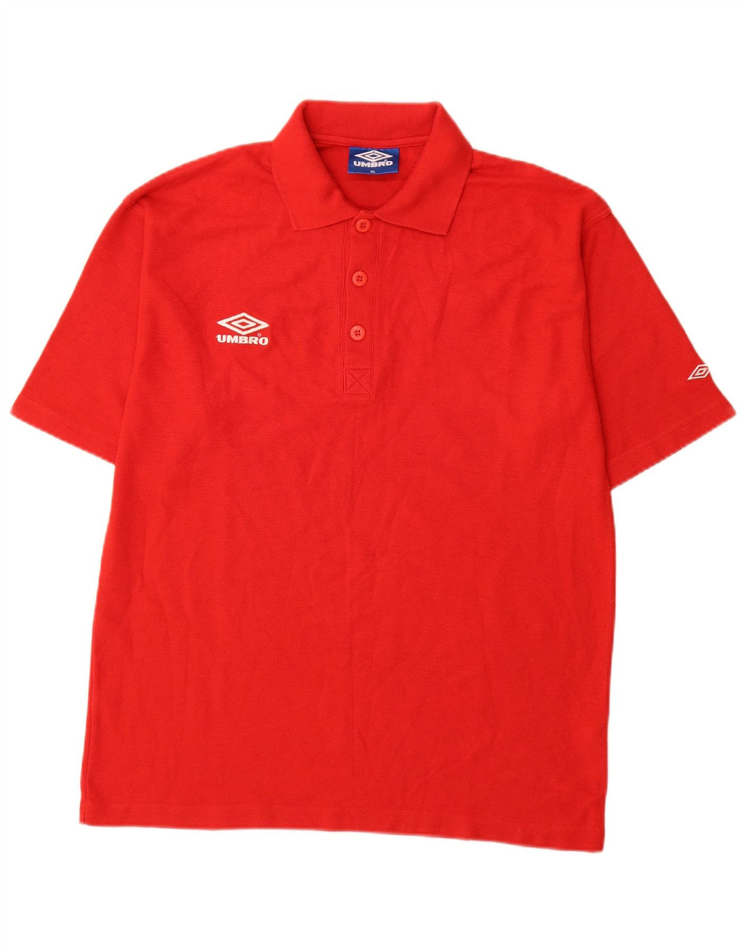 Polo Umbro da uomo XL rossa in poliestere