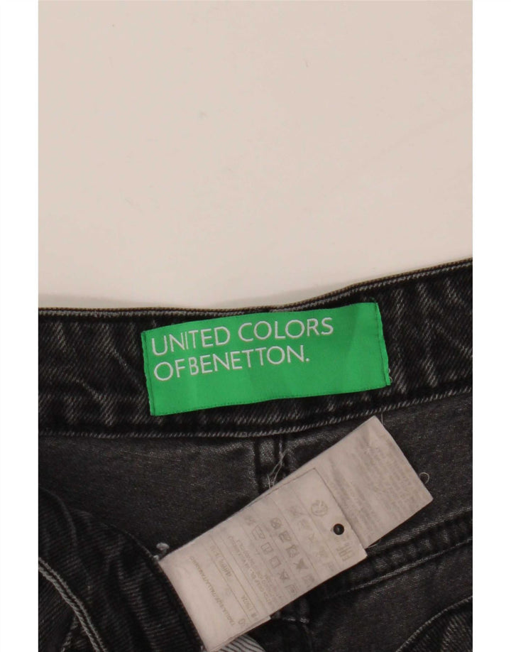 Jeans affusolati da donna Benetton W30 L27 cotone grigio