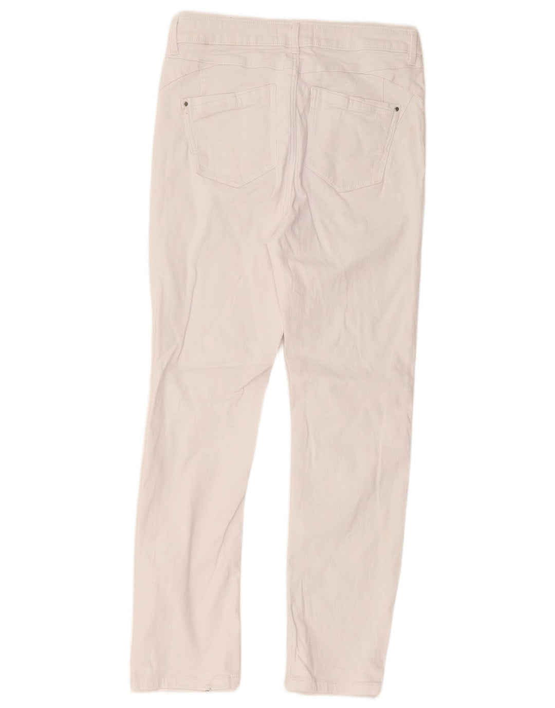 Jeans slim da donna Marks & Spencer UK 12 medio W30 L27 cotone bianco