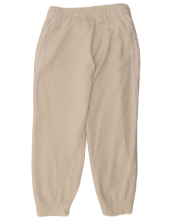 Pantaloni da tuta da donna Adidas Joggers UK 12/14 Cotone bianco sporco medio