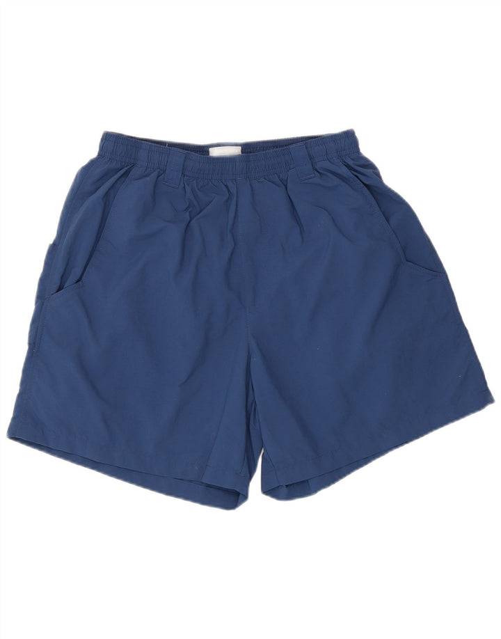 Pantaloncini sportivi cargo da uomo Columbia piccoli in nylon blu navy