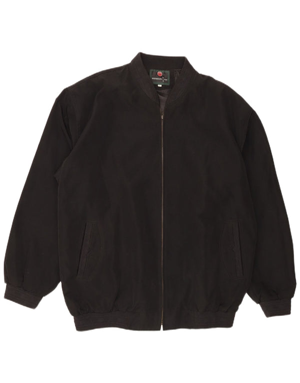Giubbotto bomber da uomo vintage UK 44 2XL poliestere nero