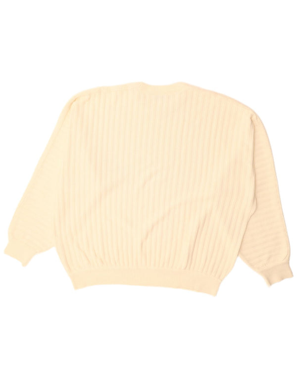 Maglione maglione girocollo da uomo Carlo Colucci EU 56 2XL Cotone beige