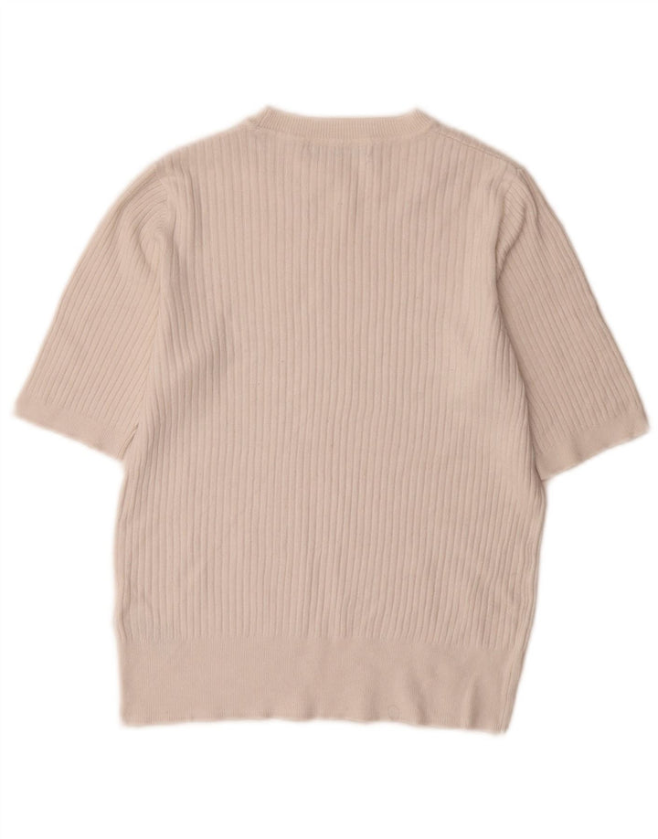 Maglione maglione con scollo a barca da donna Marks & Spencer UK 10 piccolo bianco