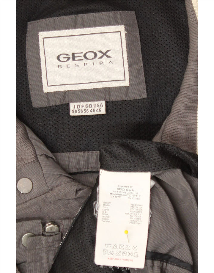 Giubbotto bomber da uomo Geox UK 46 3XL Poliestere grigio