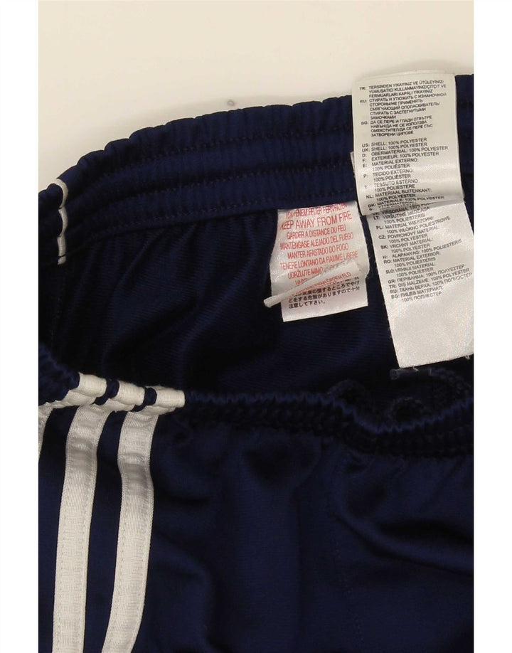 Pantaloni della tuta da ragazzo Adidas 13-14 anni in poliestere color block blu navy