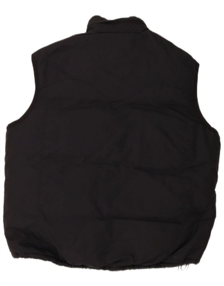 Gilet imbottito con cappuccio da uomo Levi's UK 40 Large Nero in poliammide