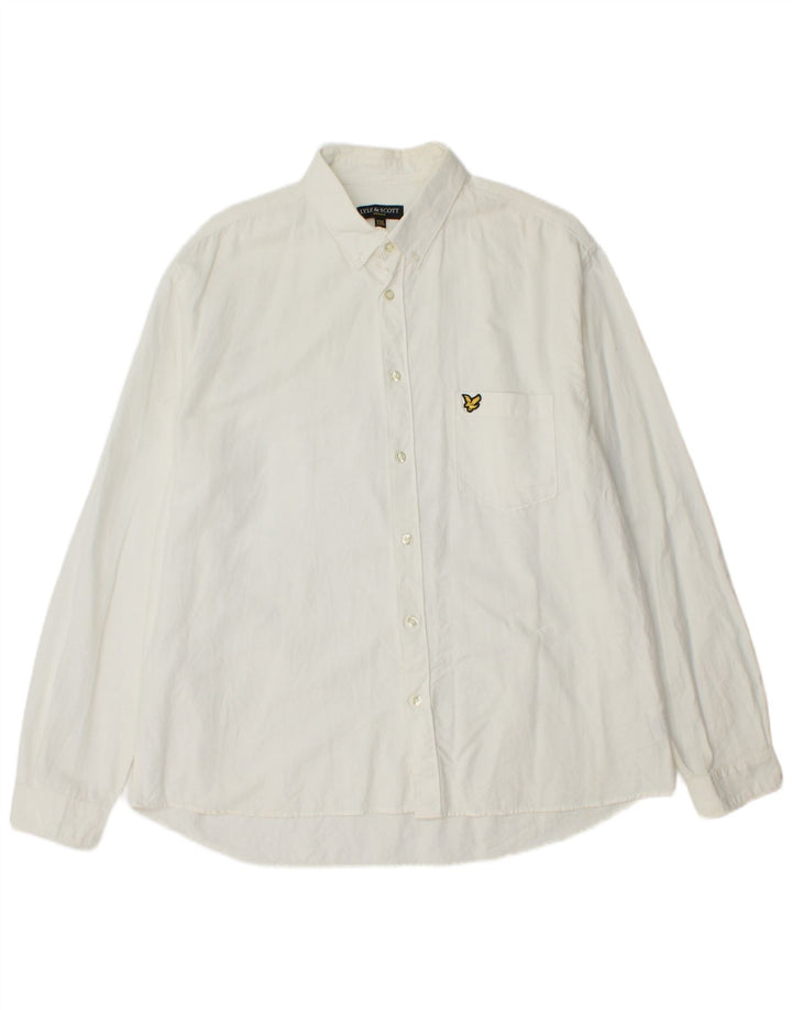 LYLE & SCOTT Mens Shirt 2XL White Cotton