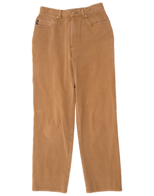 Pantaloni casual a vita alta da donna Ralph Lauren US 6 medi W26 L28 Marrone