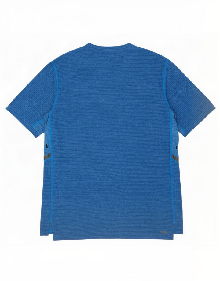 T-shirt da uomo New Balance Top in poliestere blu medio