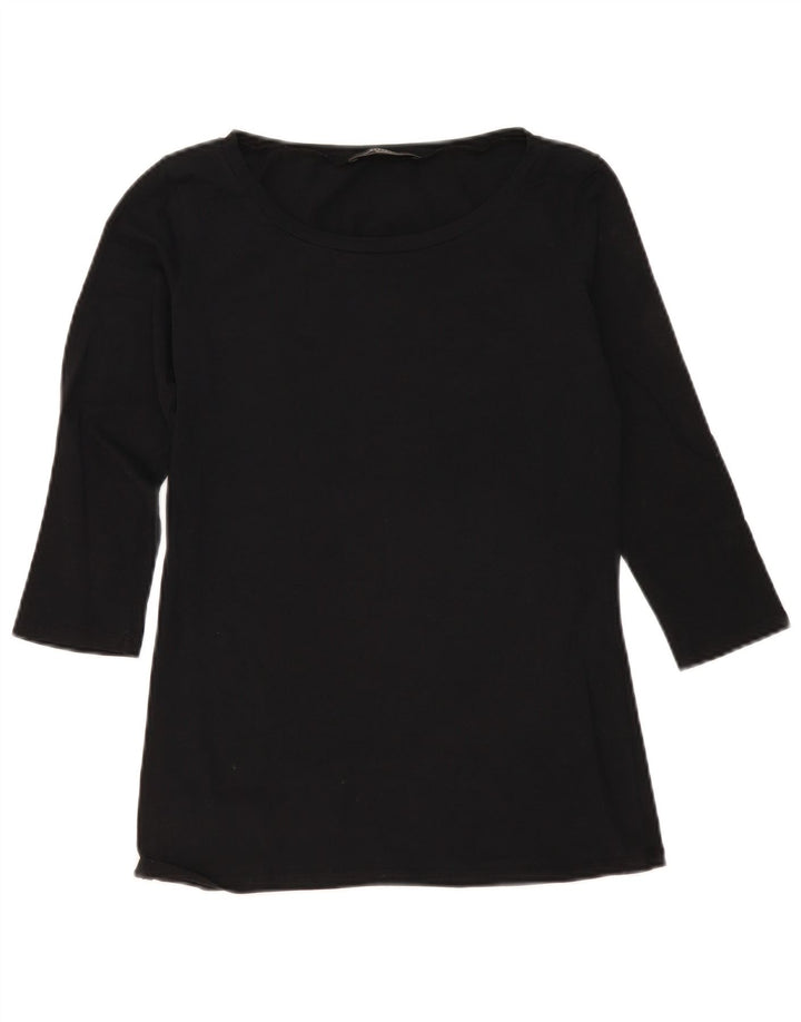 Top da weekend da donna Max Mara manica 3/4 UK 12 medio nero