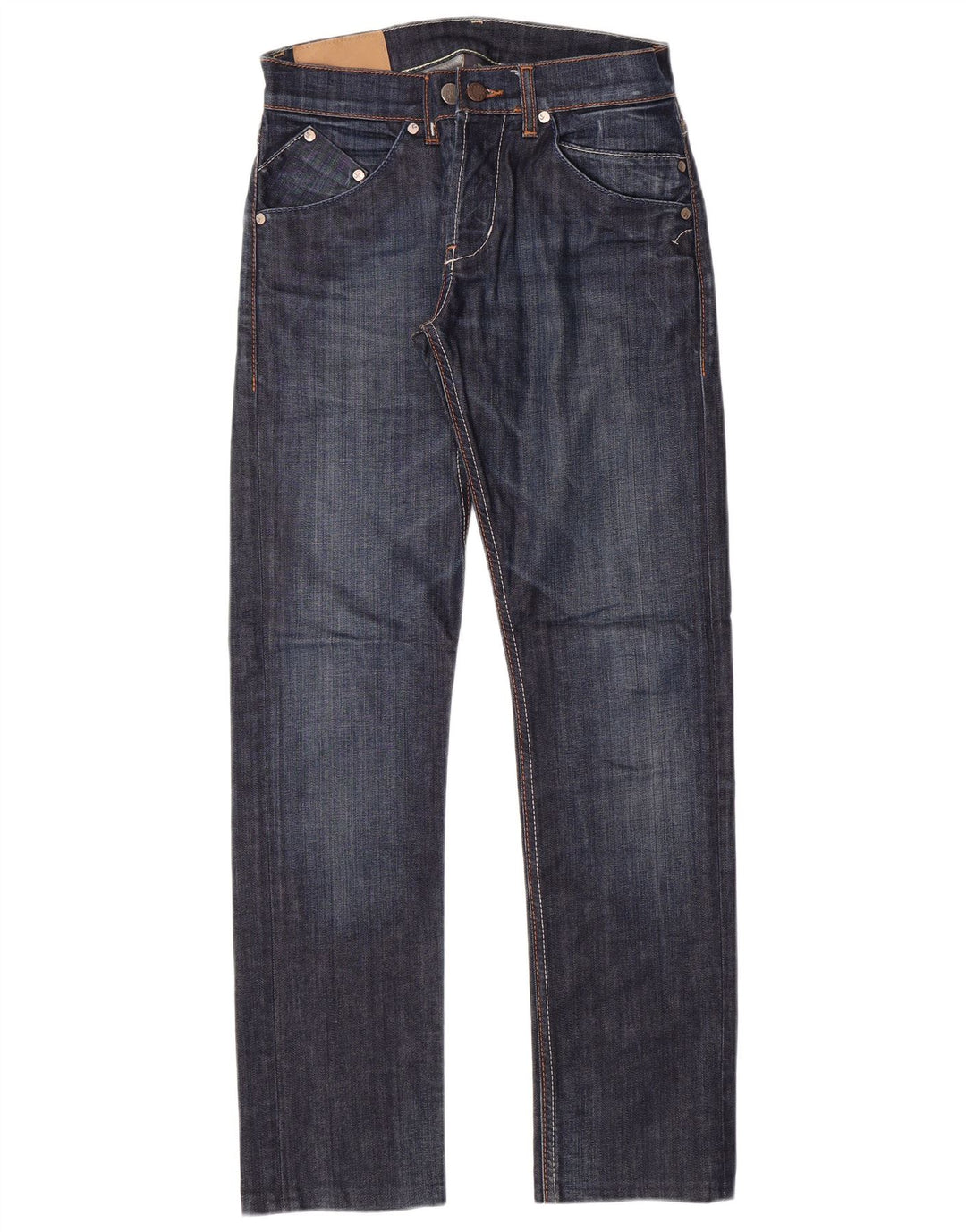 DONDUP Womens Straight Jeans W31 L29 Blue Cotton