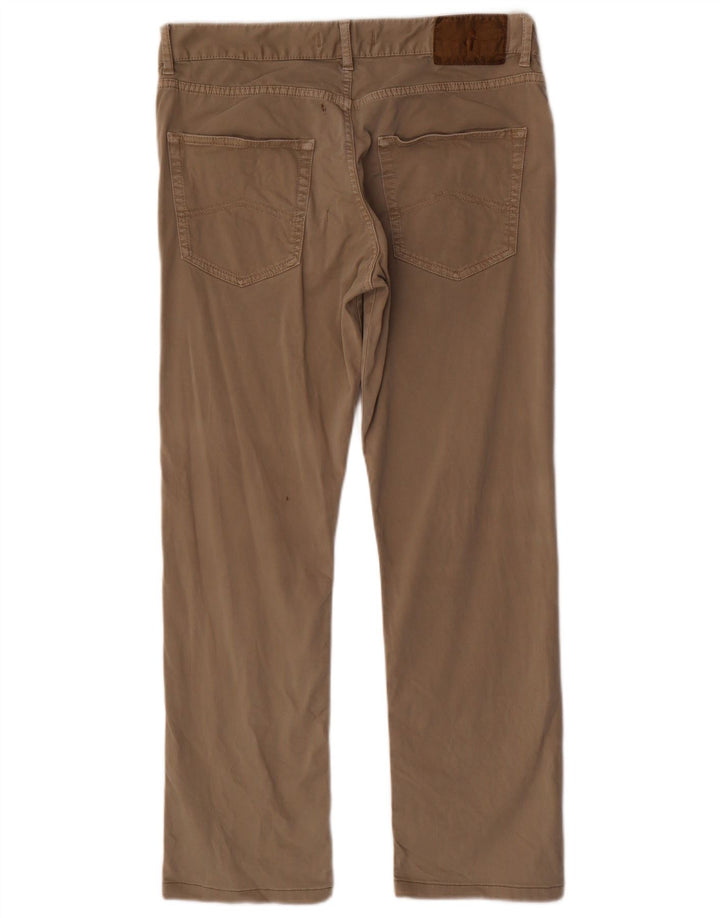 Pantaloni chino dritti da uomo Marlboro Classics W34 L29 Beige