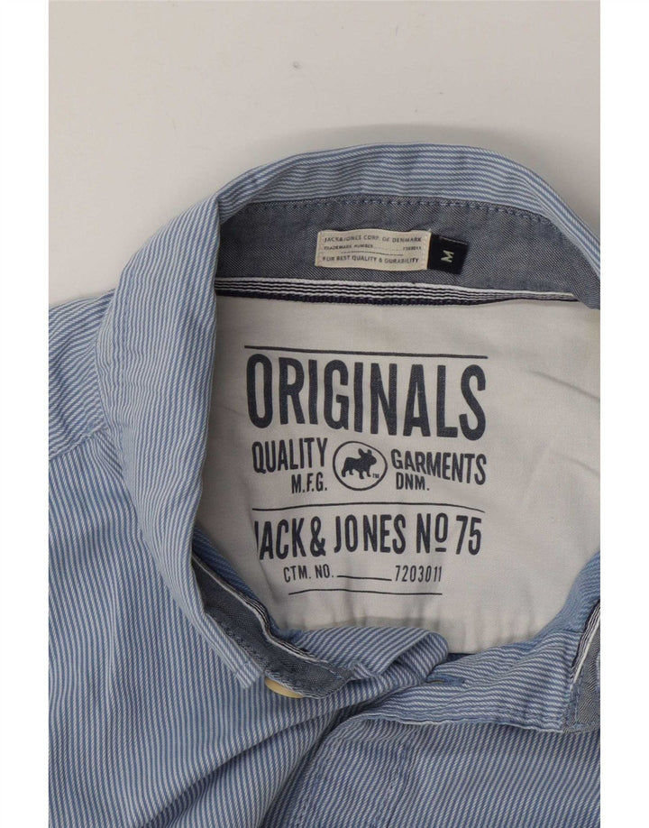 Camicia da uomo Jack & Jones gessato blu medio