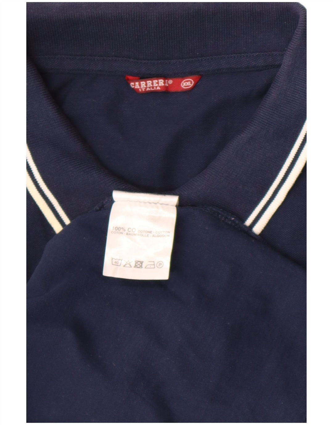 Polo da uomo Carrera 2XL in cotone blu navy