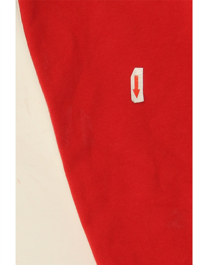 Felpa con grafica Nike da uomo 2XL in cotone color block rosso