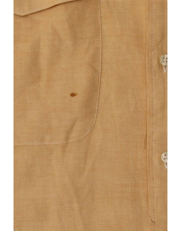 Camicia da uomo Tommy Hilfiger grande in cotone giallo