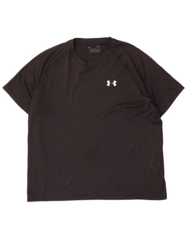T-shirt da uomo Under Armour grande nera