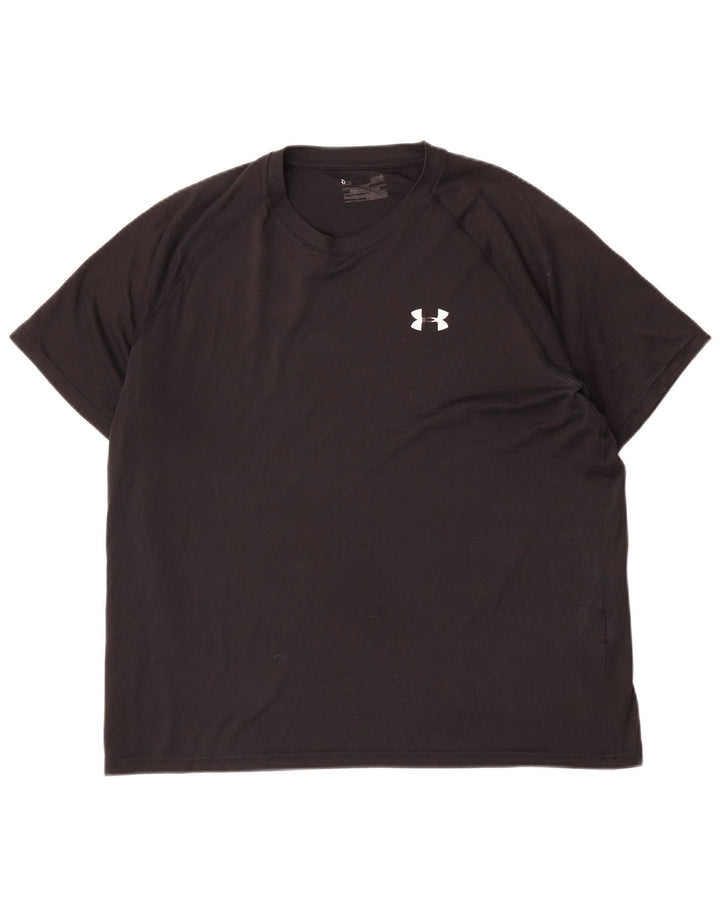 T-shirt da uomo Under Armour grande nera