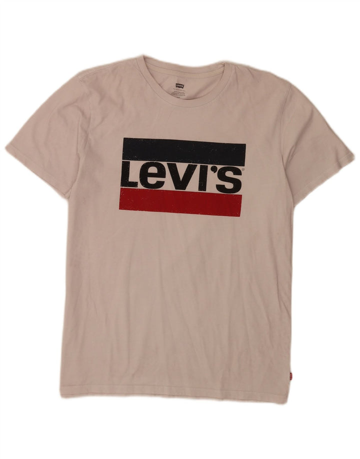 T-shirt grafica da uomo Levi's Top grande bianca