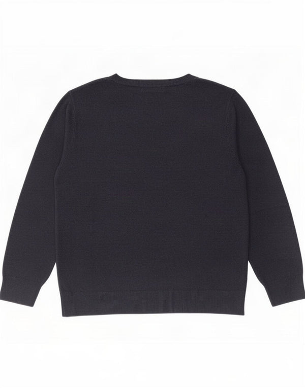 Maglione maglione con scollo a barca da donna Marks & Spencer UK 16 grande blu navy
