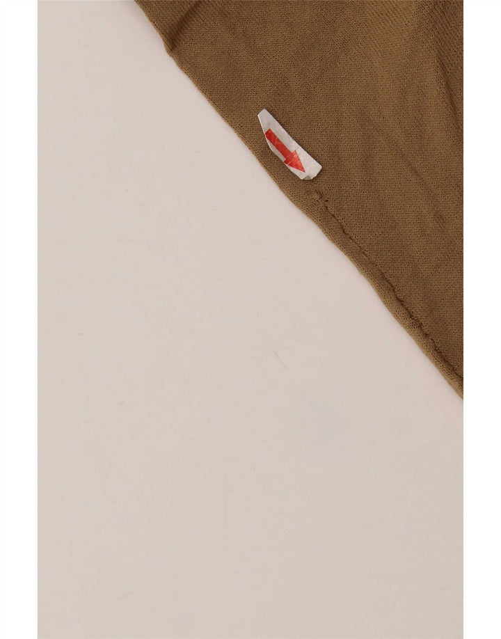 Maglione corto girocollo da donna Zara UK 12 Viscosa beige medio