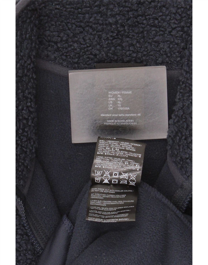 Giacca in pile da donna Jack Wolfskin UK 18 XL poliestere blu navy