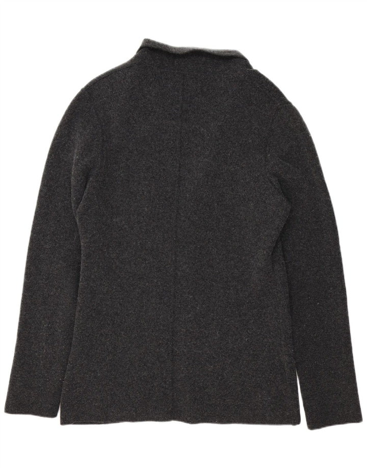 Giacca blazer in maglia da uomo a 3 bottoni Liu Jo UK 42 XL lana grigia